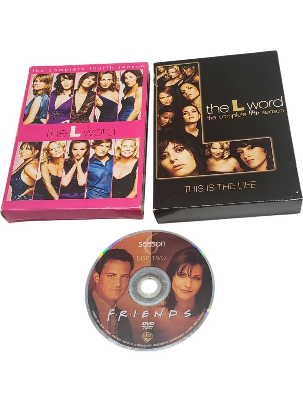 The L Word Seasons 4 & 5 DVDs Plus Bonus Friends Season 6 Disc 2
